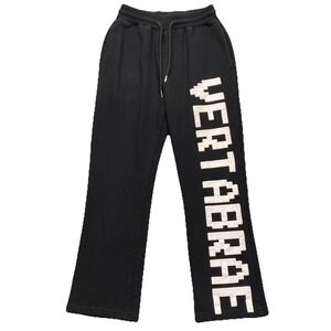 Vertebrae 6PM Streetwear Black Sweatpants White‎ Lettering Adult Size Medium